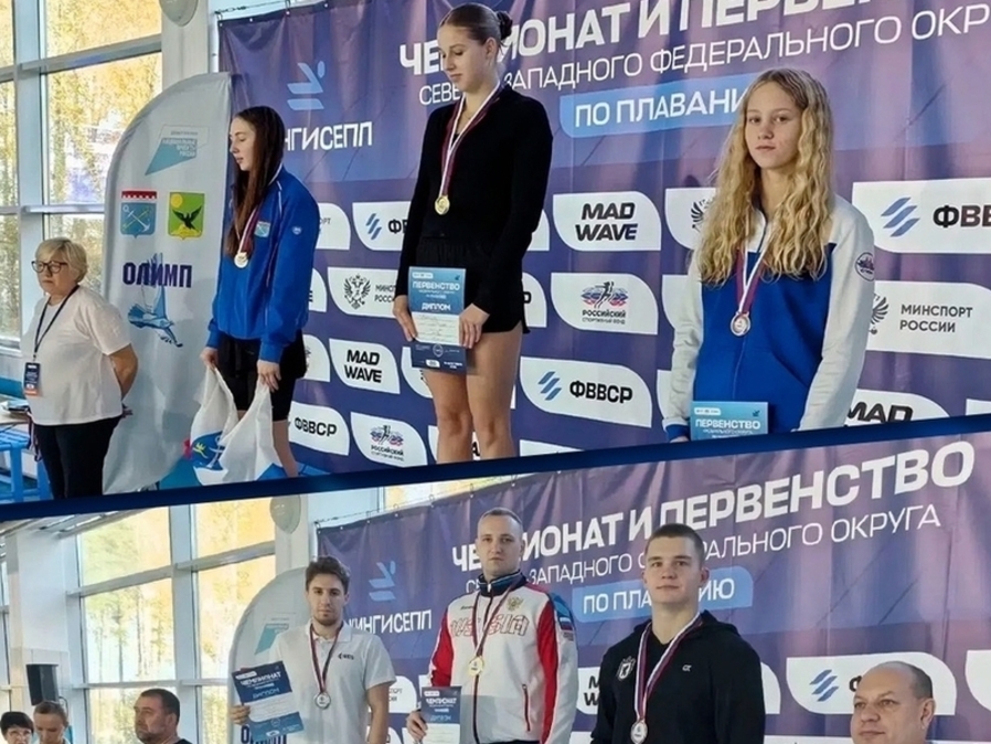 Карельские пловцы покорили пьедесталы на чемпионате СЗФО в Кингисеппе